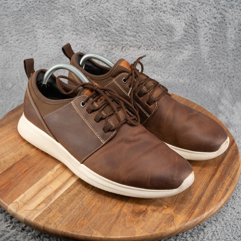 Johnston & Murphy XC4® Prentiss 2 Plain Toe Stone Waterproof Oil Leather 9 M